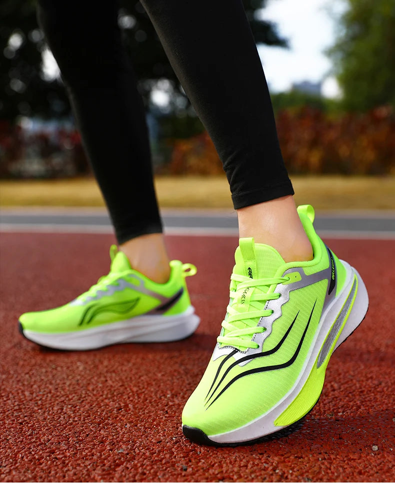 Sports Shoes for Men Air Cushion Jogging Shoes Running Shoes Carbon Board Marathon Breathable Lightweight Women Nonskid Sneakers