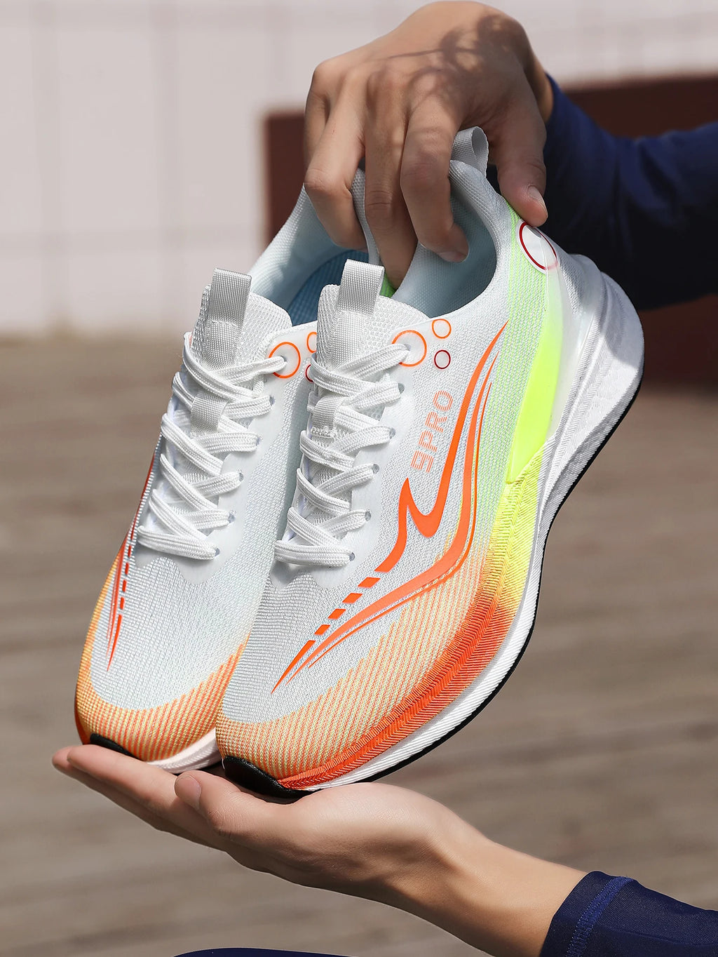 Sports Men Running Shoes Carbon Board Speciality Marathon Breathable Lightweight Women's Comfortable Nonskid Casual Sneakers New