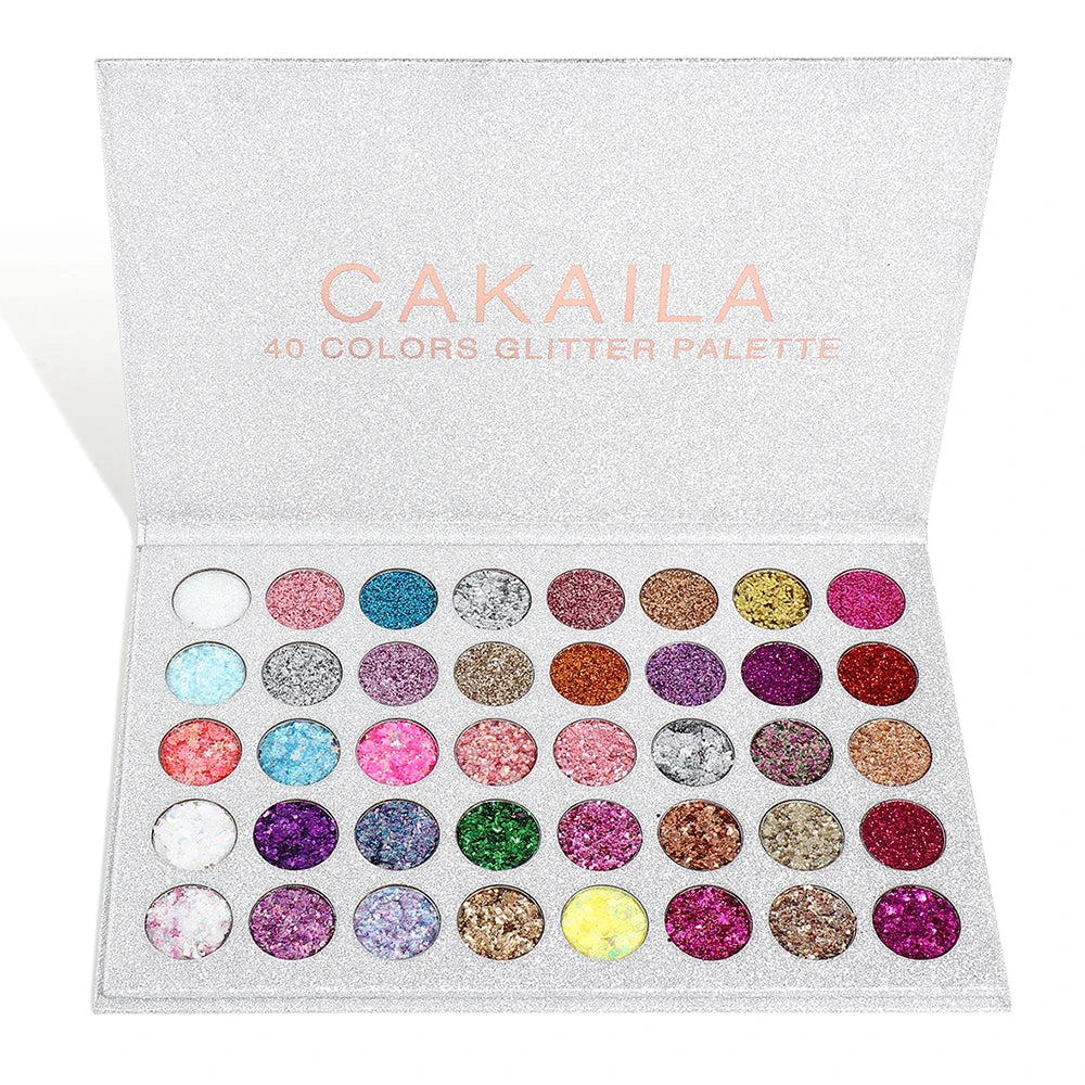 40 Colors Glitter Eyeshadow Powder Palette Diamond Shine Glittering Eye Shadow Makeup Colored Cosmetics Shadows Pallete Make Up