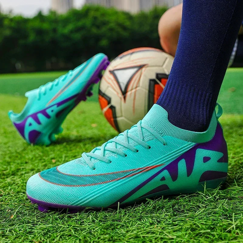 Men Football Boots Training Sport Soccer Shoes Non-Slip Ultralight Grass Unisex Outdoor Sports Shoes Breathable Drop Shipping