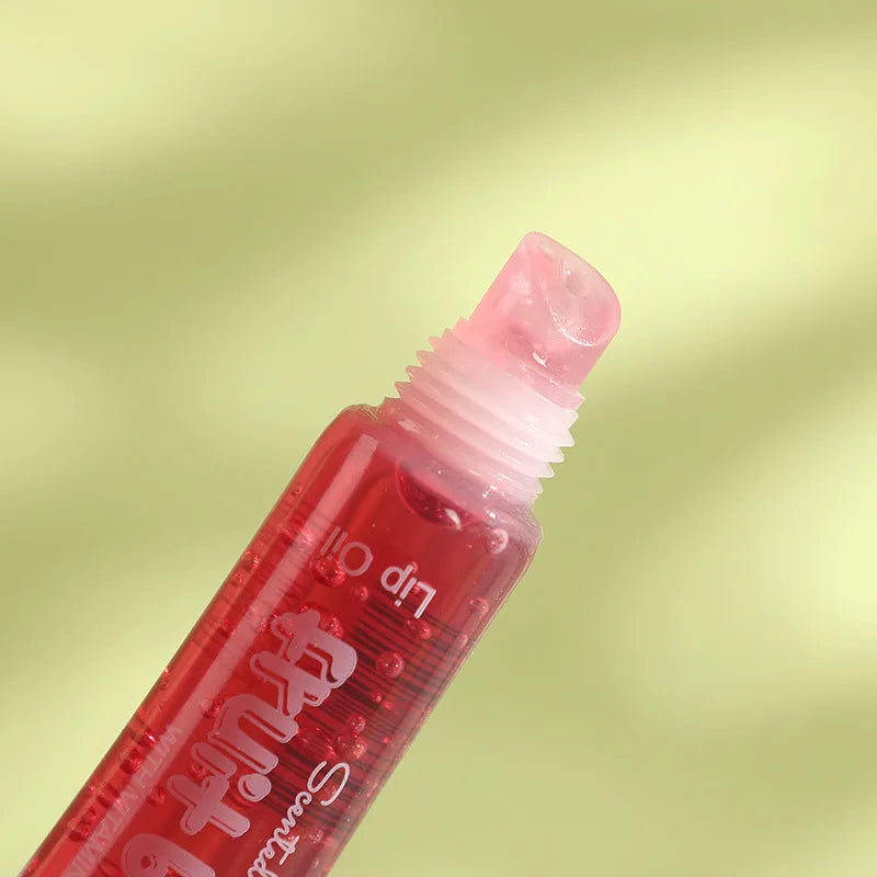 6Pcs Fruity Flavor Watery Glossy Lip Gloss Set Clear Lip Gel Hydrating Moisturizing Lip Gloss Women Lips Makeup Wholesale