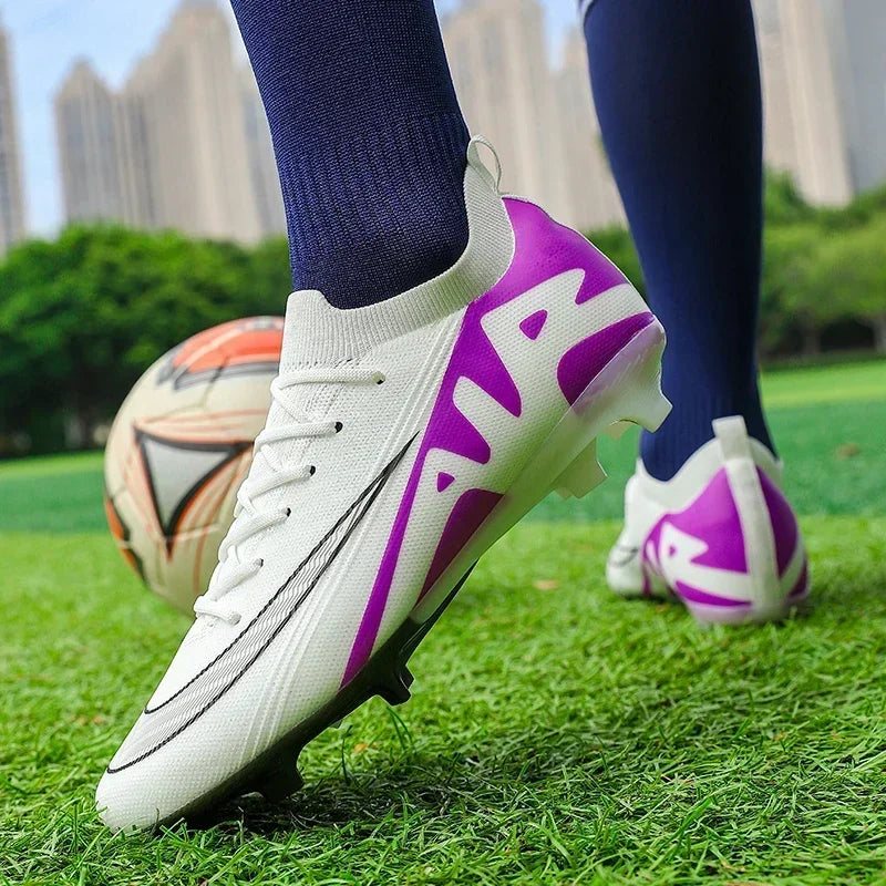 Men Football Boots Training Sport Soccer Shoes Non-Slip Ultralight Grass Unisex Outdoor Sports Shoes Breathable Drop Shipping