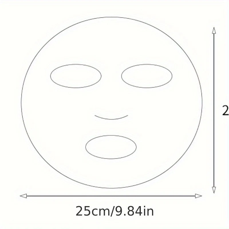 100pcs Disposable Transparent Full Face Covering PE Mask, Universal Skin Care Mask for Beauty Care, Moisturizing Accessories