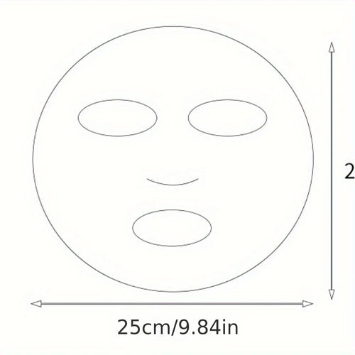 100pcs Disposable Transparent Full Face Covering PE Mask, Universal Skin Care Mask for Beauty Care, Moisturizing Accessories