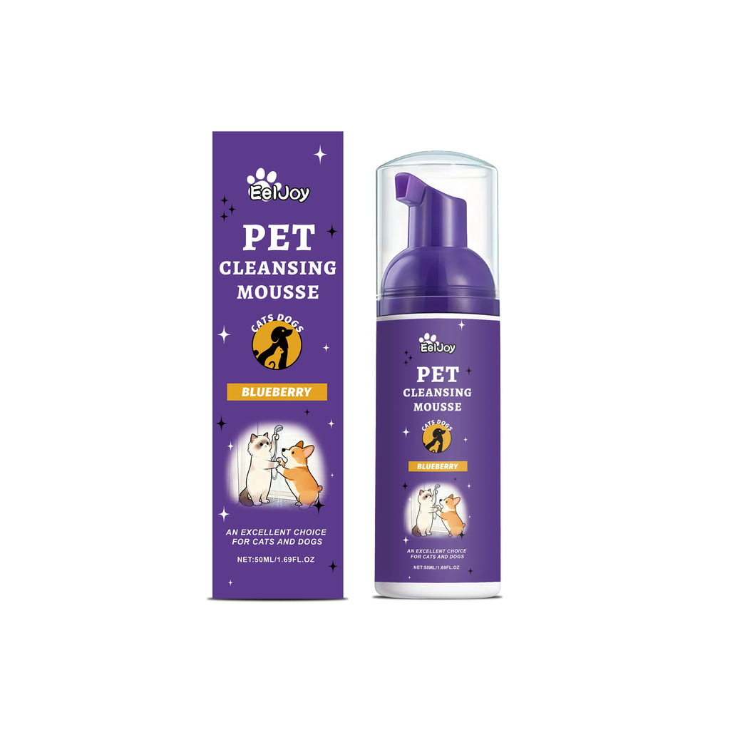 Pet Cleaning Mousse: Gentle cleaning removes odors and keeps pet fur smooth and shiny