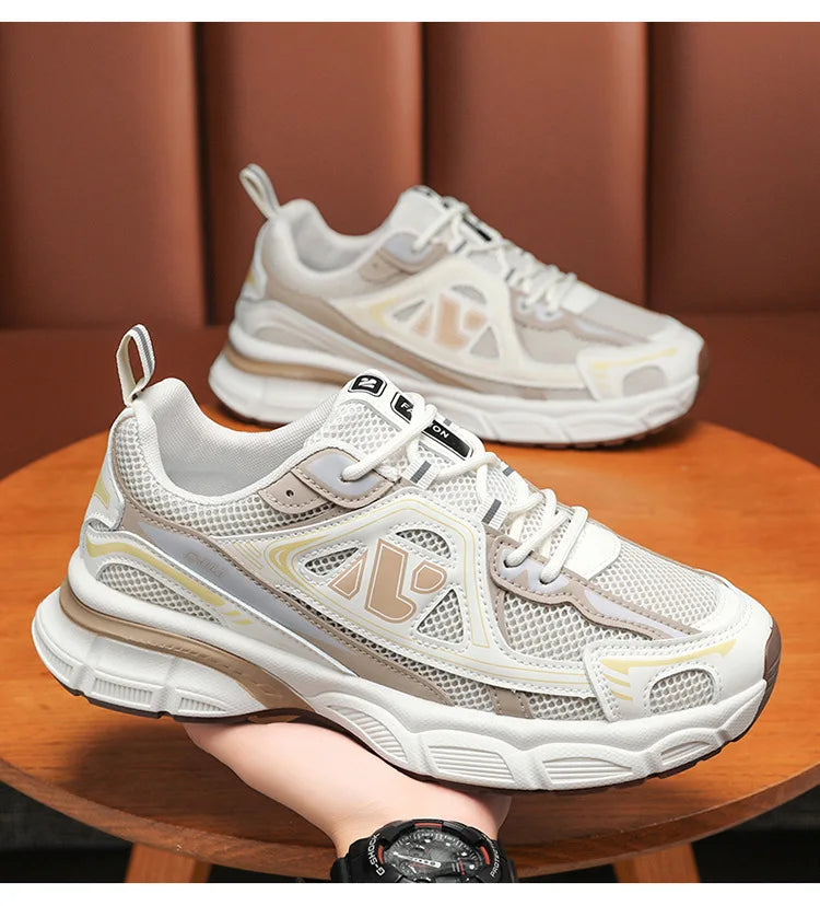 Shoes for Men Sneakers 2026 Fashion Breathable Sports Shoes Men Outdoor Running Shoes Lace Up Training Sneakers Tenis Masculino
