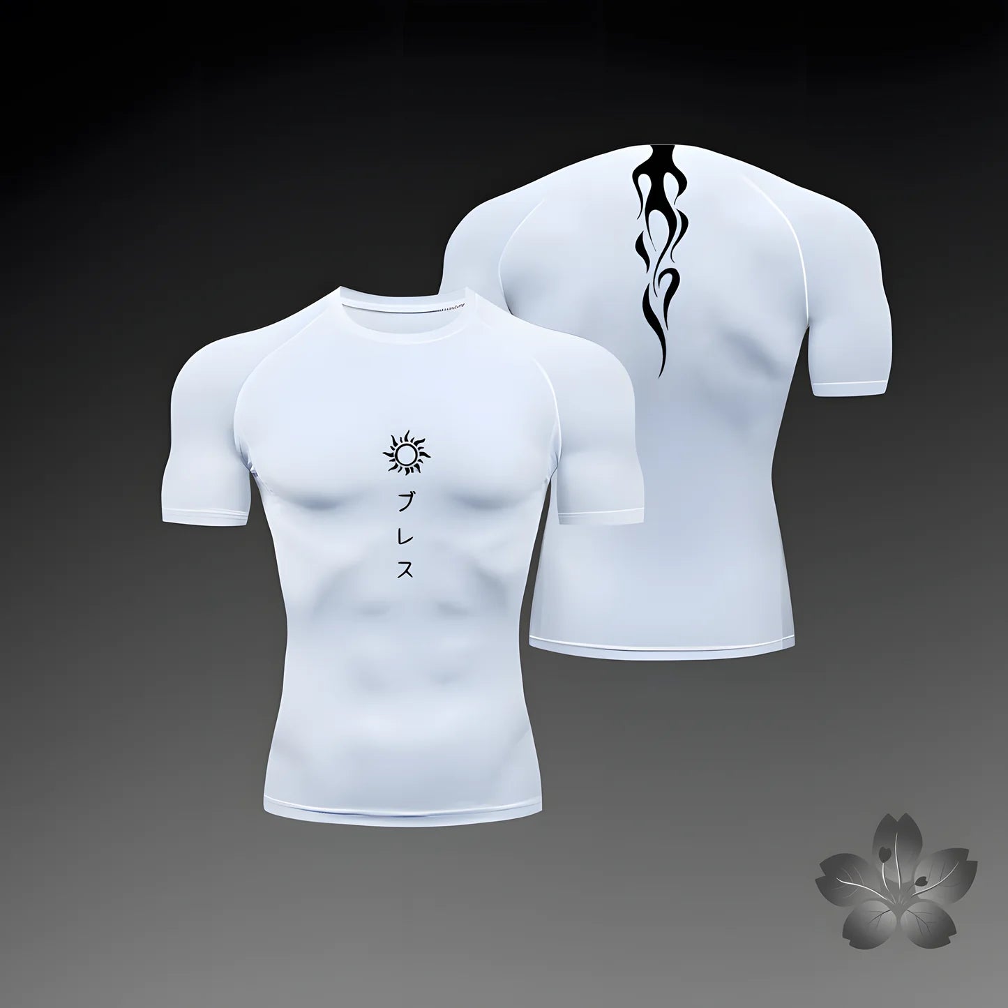 Men's compression shirt, fitness exercise, running, tight fitting gym T-shirt, sports and fitness top T-shirt, summer