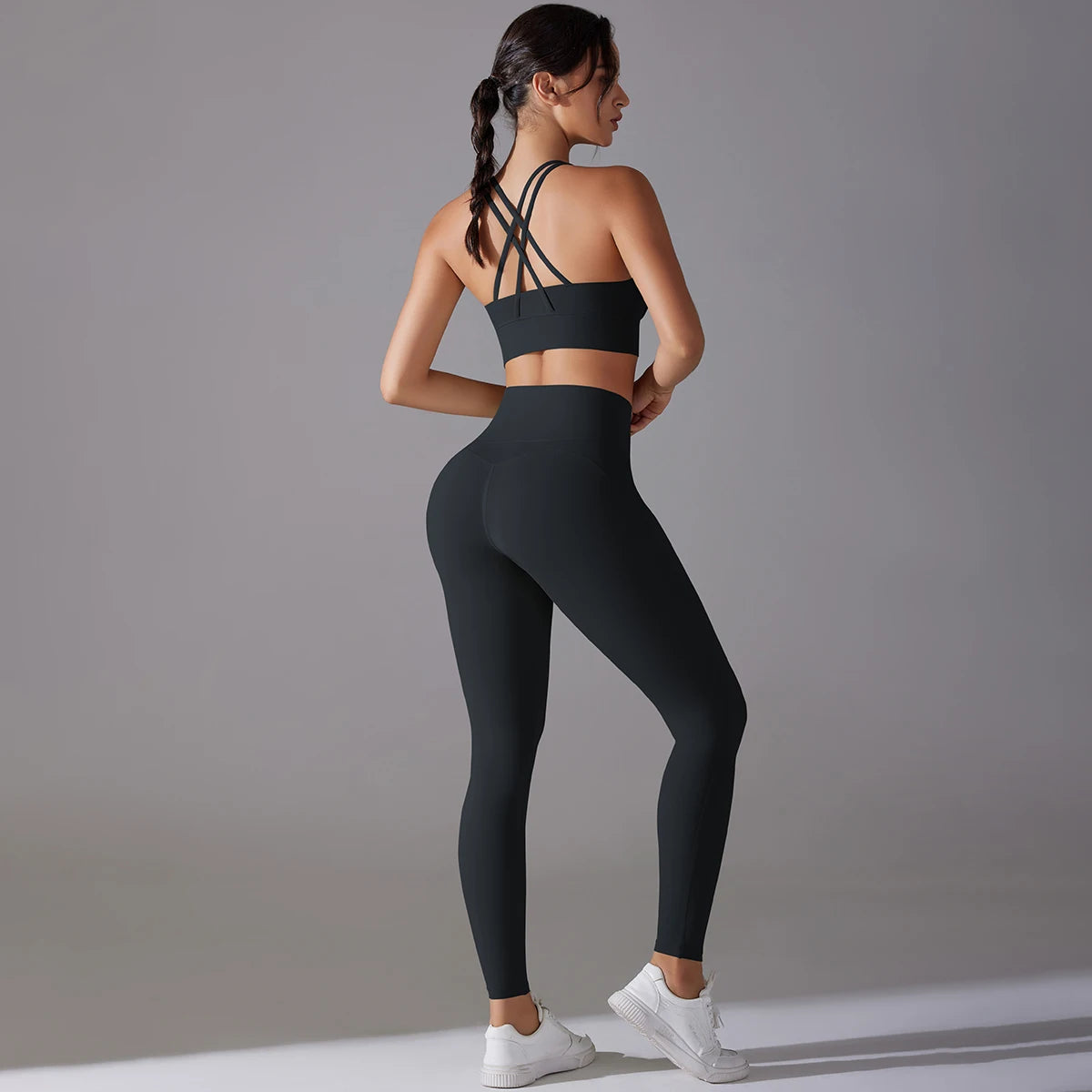 Yoga Suit for Women Sexy  Bra Leggings Set Hip Lifting Sports Fitness Bras and Leggings Tank Top Breathable Set Yoga Sportswear