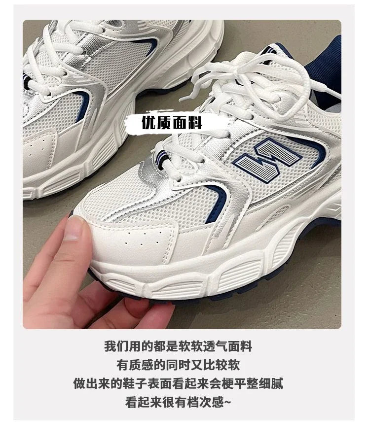 Women's casual classic sports shoes 2025 fashion heightening outdoor non-slip sports shoes luxury brand women's casual shoes