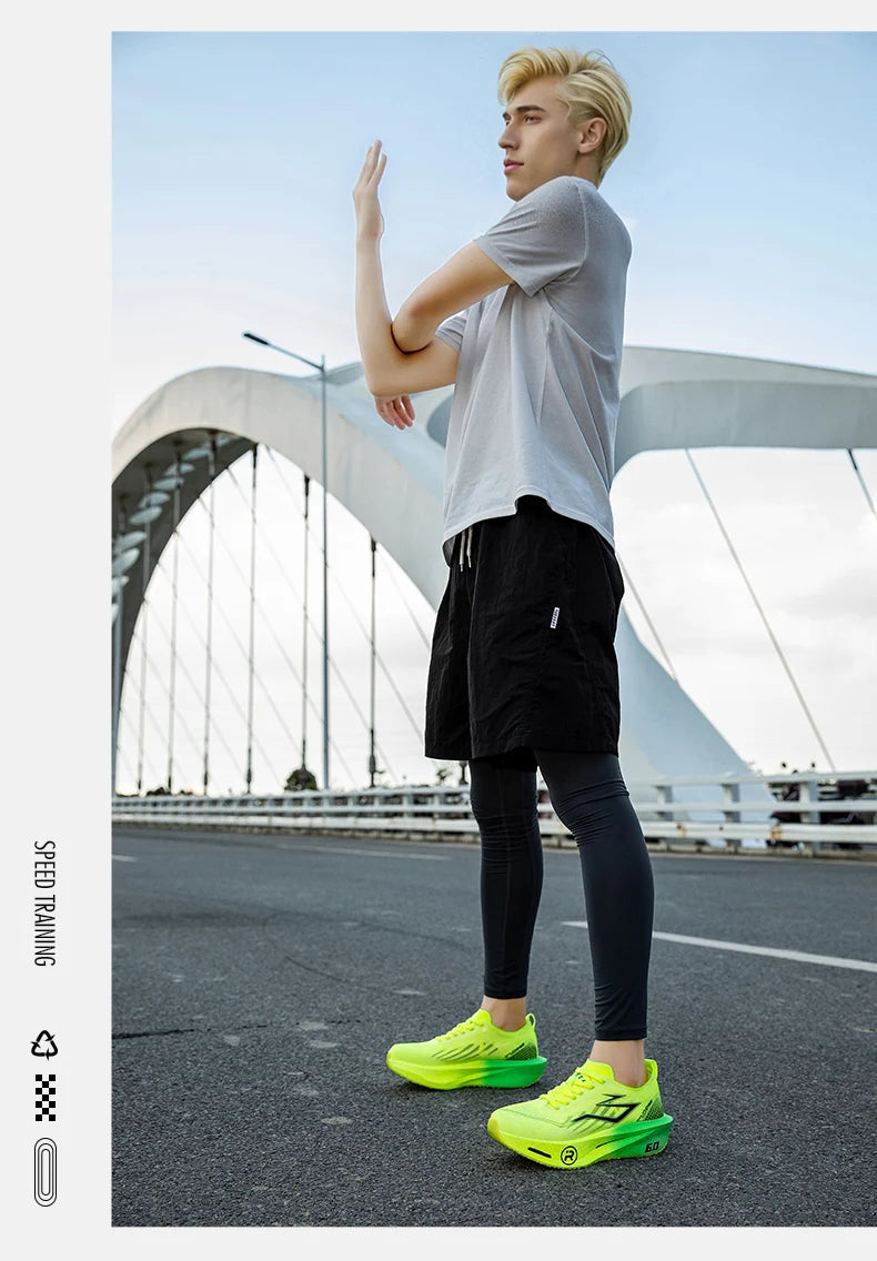 New Sports Shoes for Men Women Running Sneakers Carbon Plate Male Marathon Racing Shock-absorbing Athletics Sport Training Shoes