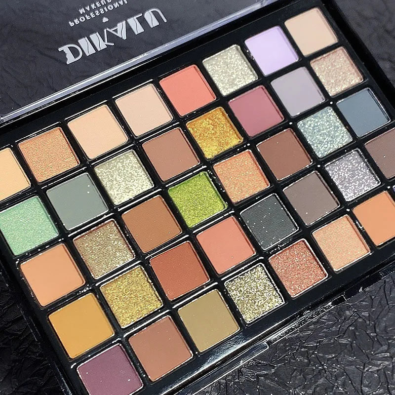 DIKALU 40 Color Eyeshadow Palette Utopia Queen Earth Pearl Matte Glossy Multi-Color Palette
