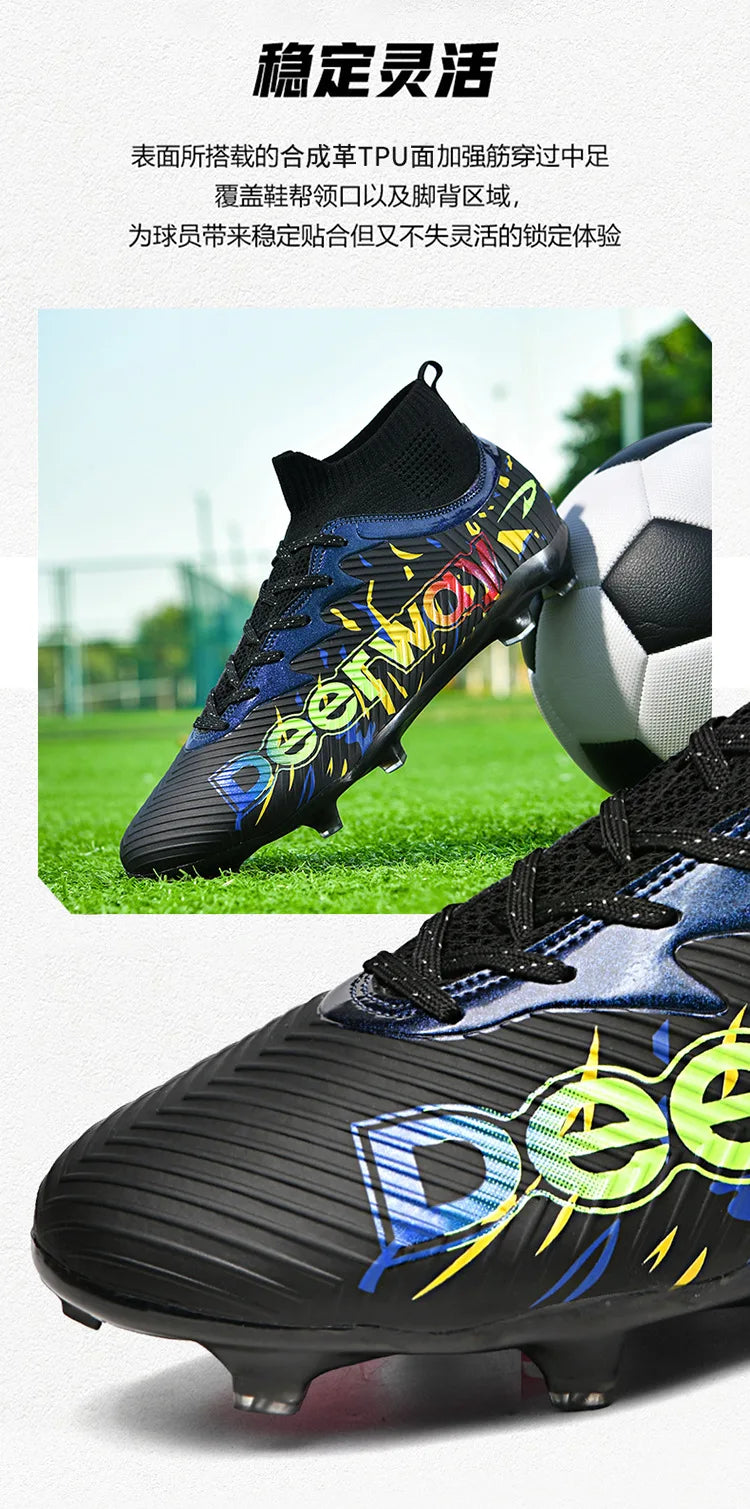 Wholesale Soccer Shoes for Men & Women, Long & Turf Studs Training Footwear for Students on Grass Fields