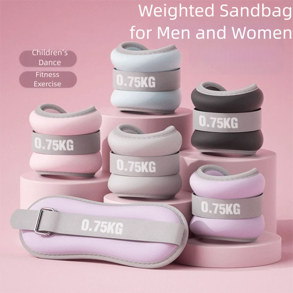 Breathable Weighted Sandbag Soft Sand 360° Wrapping Adjustable Leg Band Comfortable Adjustable Straps Wrist Ankle Weights