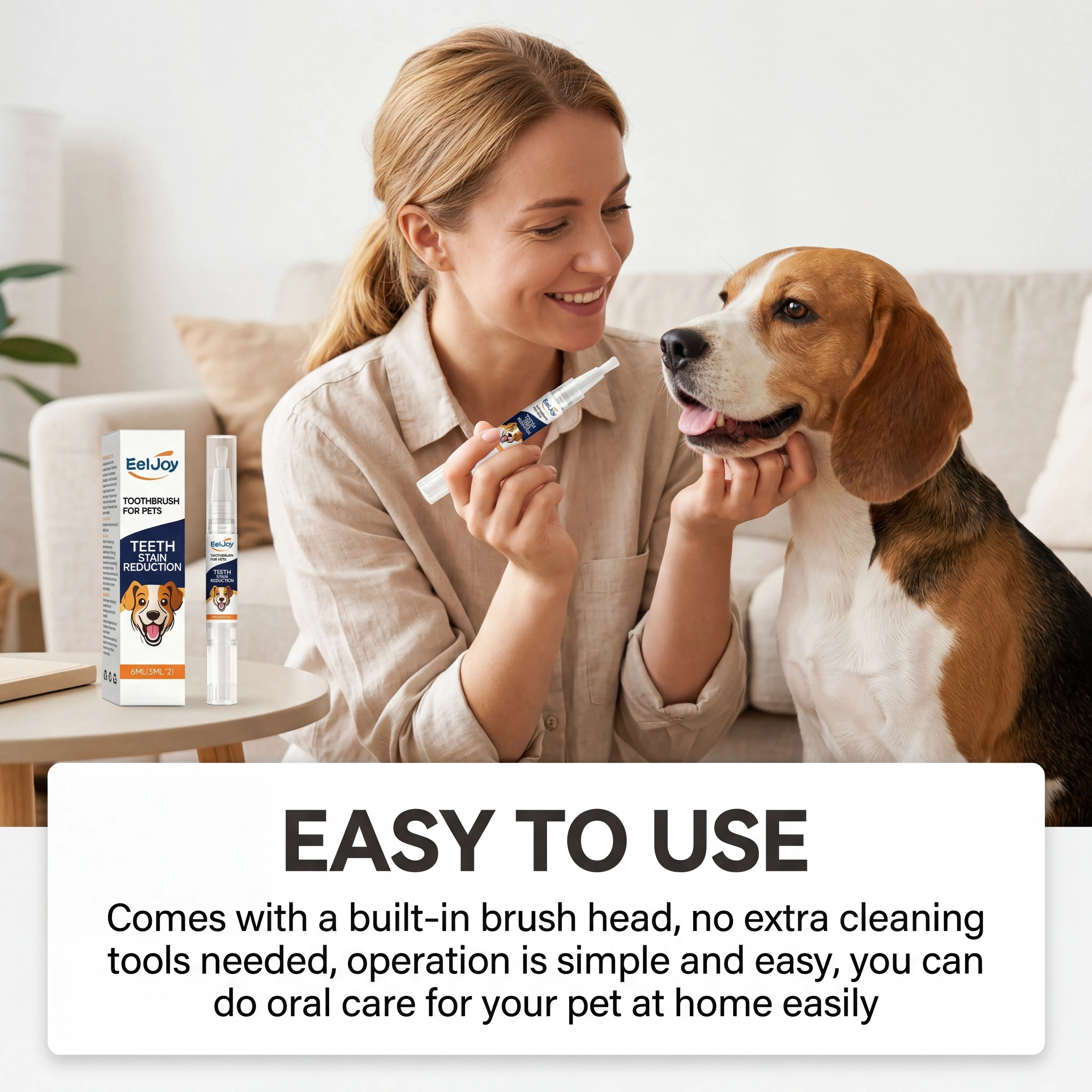 2pcs Pet Teeth Cleaning Pen for Dogs Cats Plaque Remover Fresh Breath Dental Care Kit Oral Hygiene Portable Brush Easy to Use