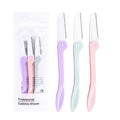 3Pcs/Set Women's Razors Makeup Facial Eyebrow Lip Razor Hair Remover Sharp Stainless Steel Cutting Knife Safety Razor
