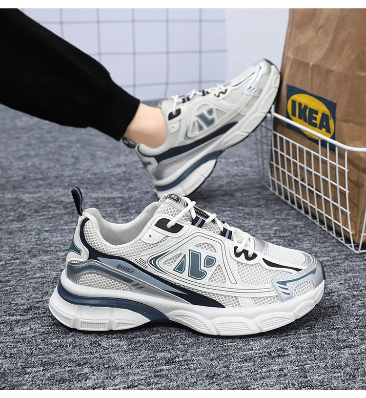 Shoes for Men Sneakers 2026 Fashion Breathable Sports Shoes Men Outdoor Running Shoes Lace Up Training Sneakers Tenis Masculino