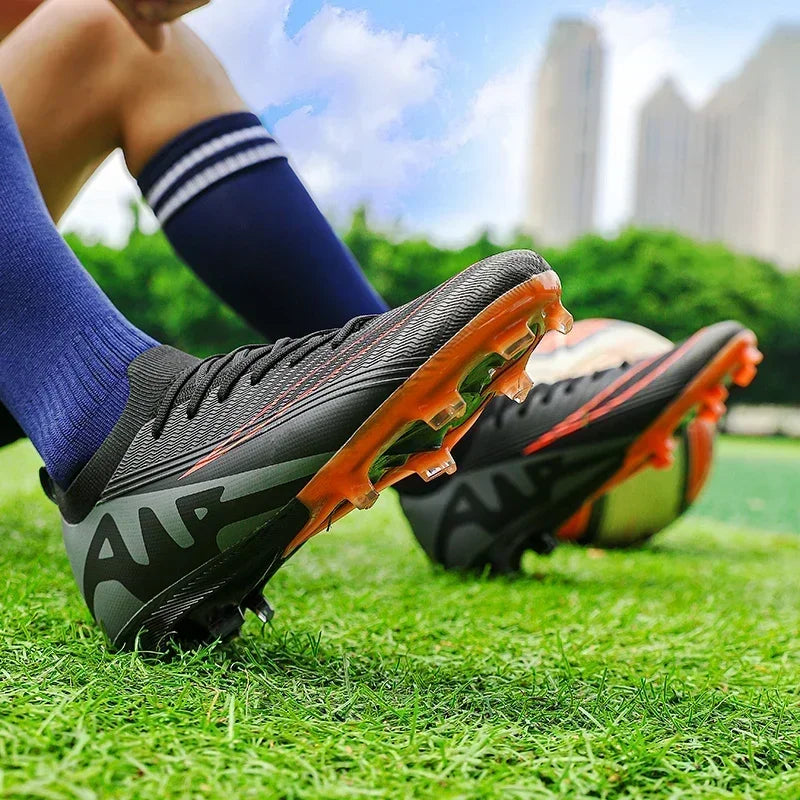 Men Football Boots Training Sport Soccer Shoes Non-Slip Ultralight Grass Unisex Outdoor Sports Shoes Breathable Drop Shipping