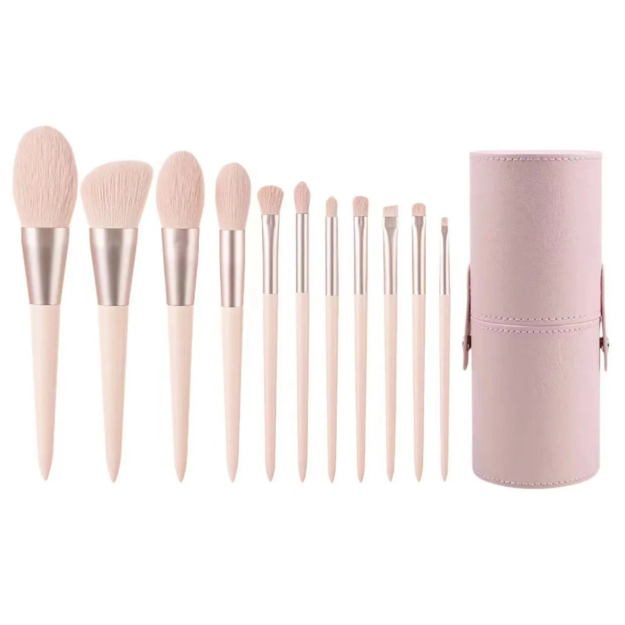 11Makeup brush set with soft bristles, blush brush, powder brush, complete set of beauty tools for setting makeup