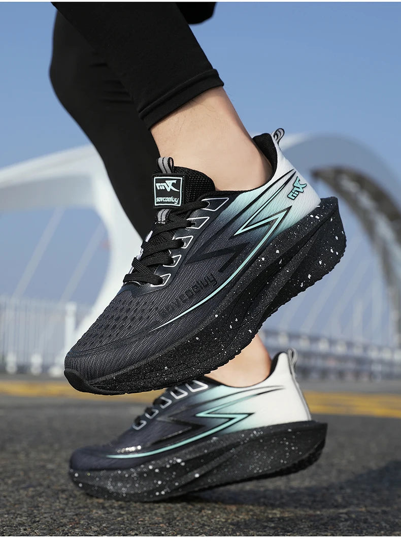 Running Shoes Men's Sneakers Trend Walking Speciality Carbon Board Marathon Sports Male Athletic Nonskid Lightweight For Women