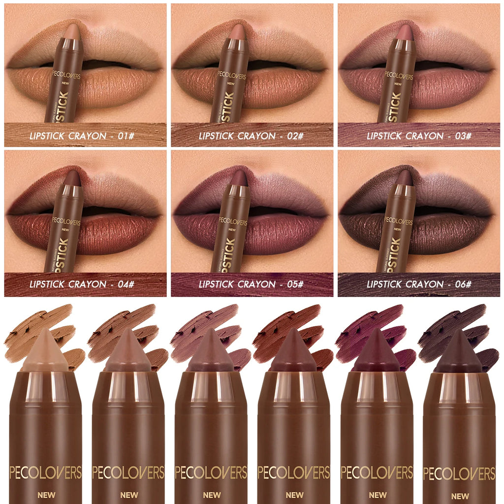 1PC Smooth Lipstick, Long Lasting, Waterproof, Color Rendering, Daily Use, Easy-Apply, Lip Makeup