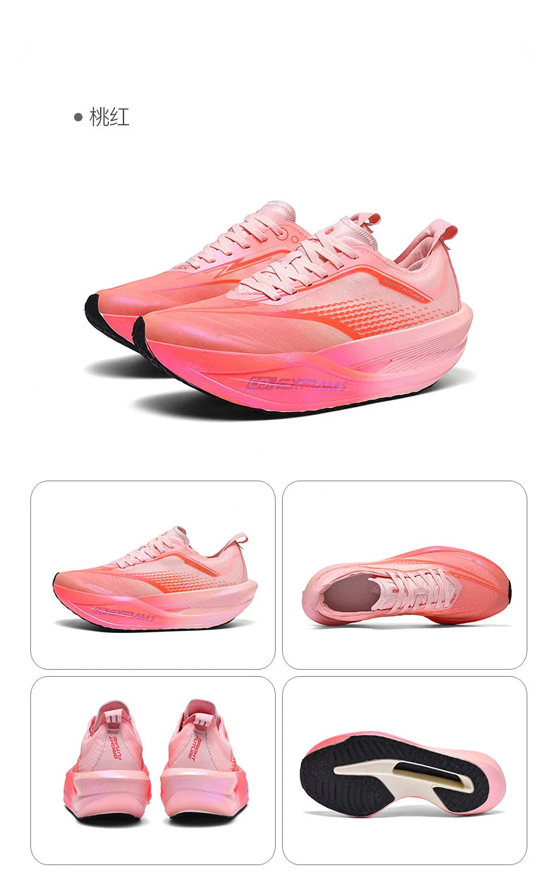 Running Shoes Men Carbon Plate Speciality Marathon Sports Breathable Lightweight Women's Comfortable Nonskid Leisure Sneakers