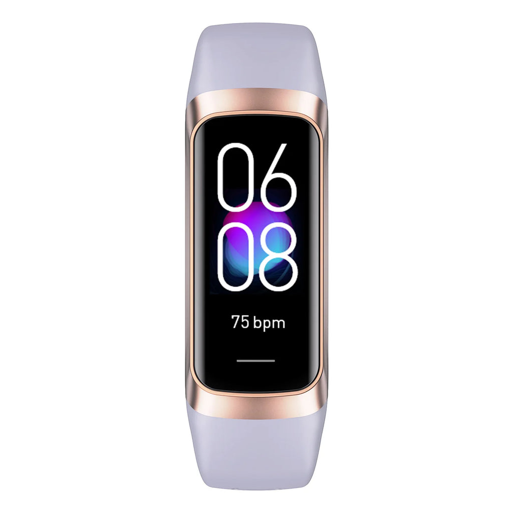 2024 Smart Watch Men Women Smart Bracelet Wristband 1.1 Inch Amoled Heart Rate Waterproof Body Fitness Tracker Band