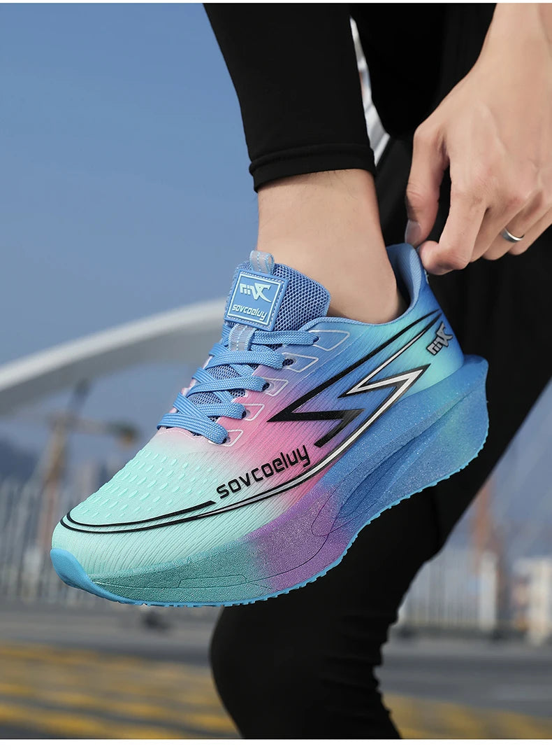 Running Shoes Men's Sneakers Trend Walking Speciality Carbon Board Marathon Sports Male Athletic Nonskid Lightweight For Women