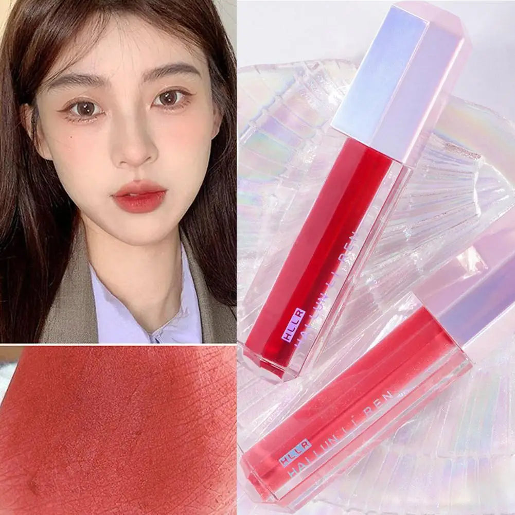 Candied Cherry Blossoms Pink Lip Glaze Velvet Matte Non-fading Lip Cream Mud Waterproof Lip Gloss Women Makeup