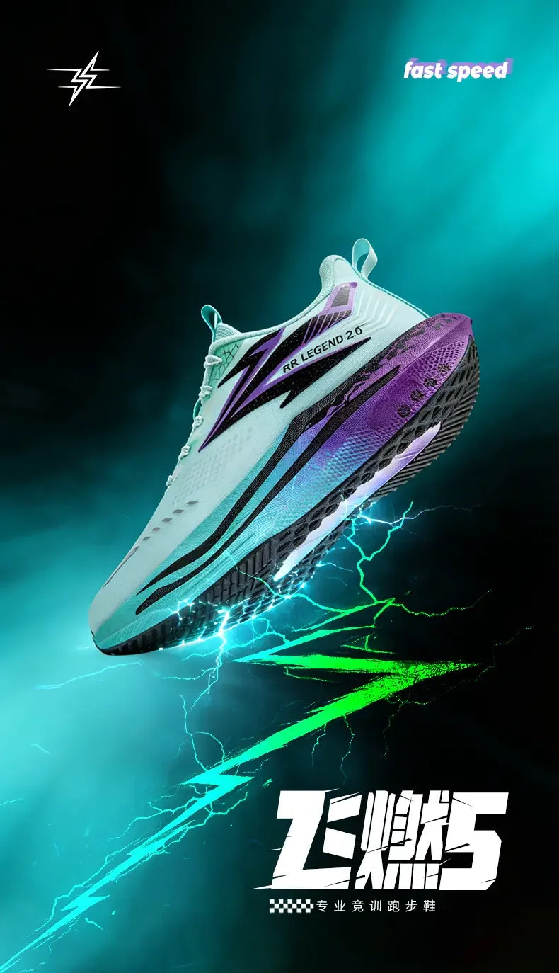 Sports and leisure shoes, men's shoes, marathon oversized air cushioned shoes, fly woven all season rubber, wear-resistant, anti