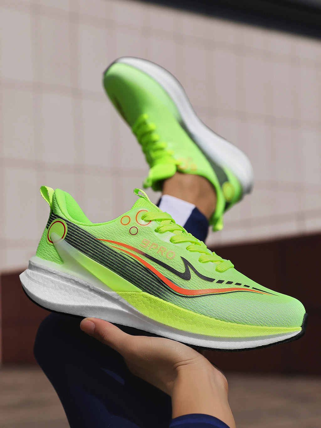 Sports Men Running Shoes Carbon Board Speciality Marathon Breathable Lightweight Women's Comfortable Nonskid Casual Sneakers New