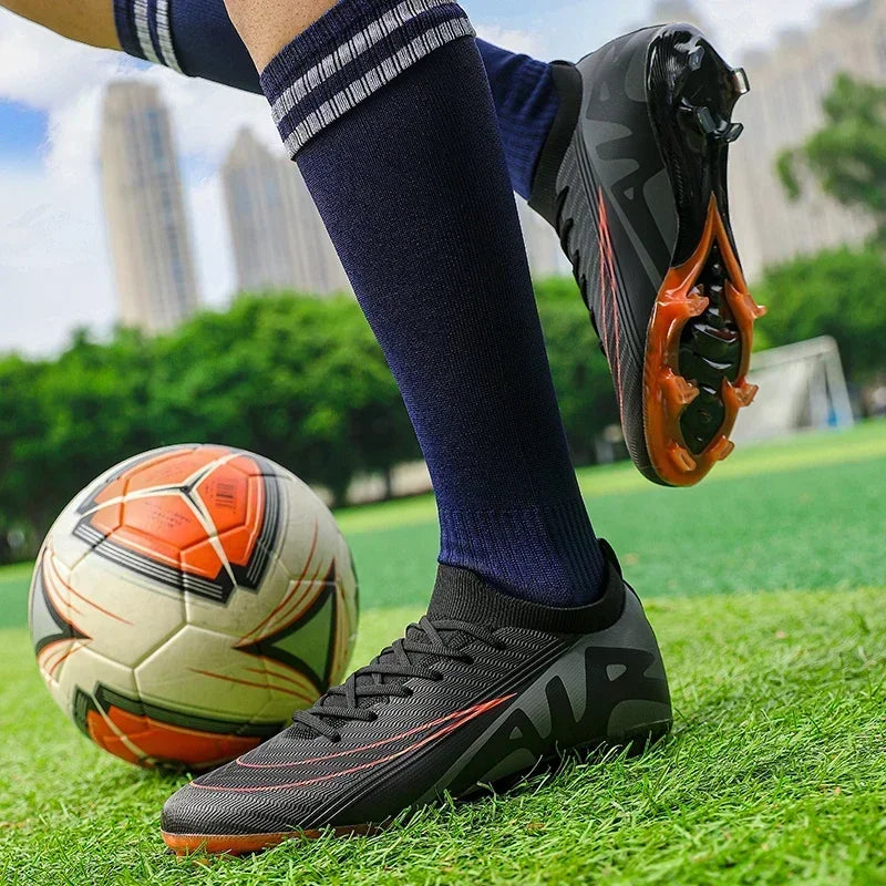 Men Football Boots Training Sport Soccer Shoes Non-Slip Ultralight Grass Unisex Outdoor Sports Shoes Breathable Drop Shipping