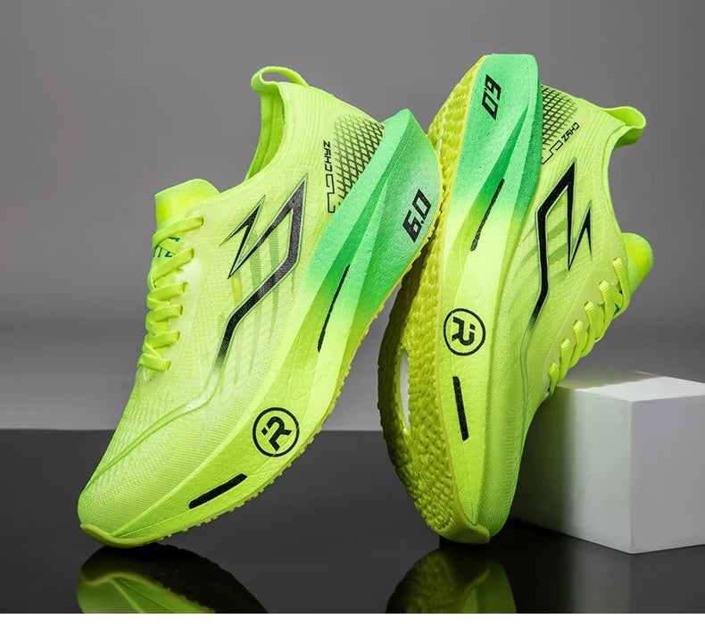 New Sports Shoes for Men Women Running Sneakers Carbon Plate Male Marathon Racing Shock-absorbing Athletics Sport Training Shoes