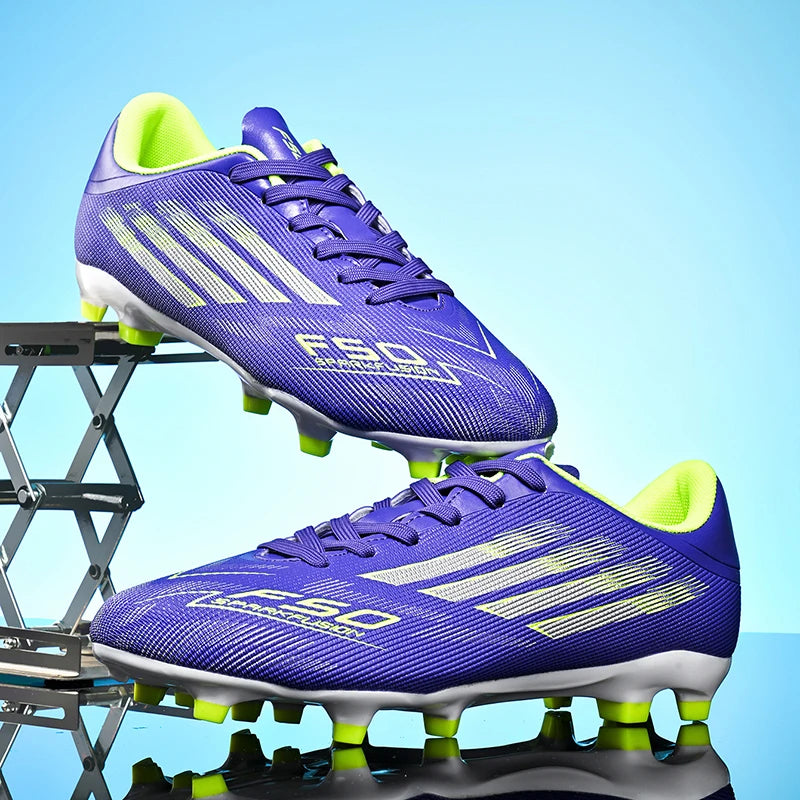 New Men Football Boots Professional Comfortable Sports Shoes Soccer Shoes Boys Sneakers Match Ankle Non-Slip TF/FG Unisex