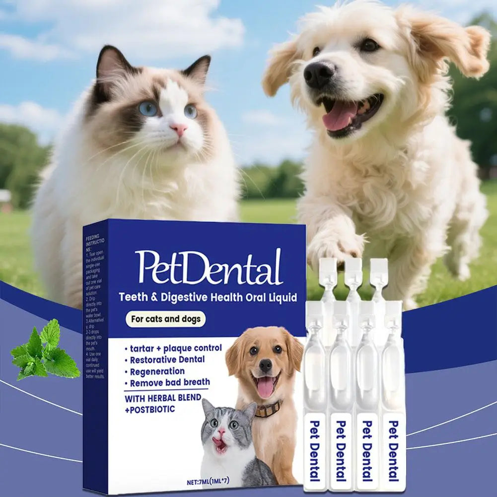 Pet Teeth Cleaning Liquid for Dog and Cat Teeth Cleansing Remove Tartar Odor Reduce Bad Breath Keep Fresh Pet Dental Care