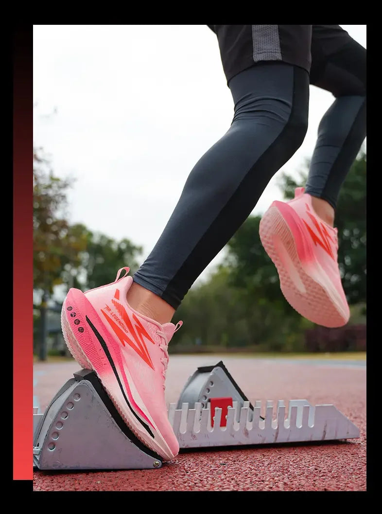 Sports and leisure shoes, men's shoes, marathon oversized air cushioned shoes, fly woven all season rubber, wear-resistant, anti
