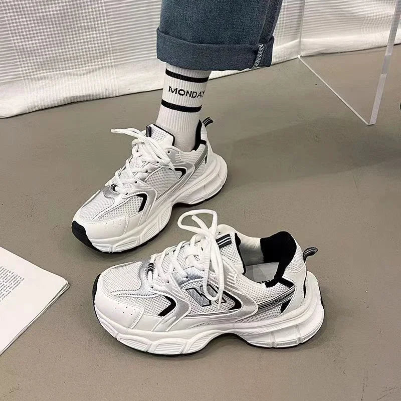 Women's casual classic sports shoes 2025 fashion heightening outdoor non-slip sports shoes luxury brand women's casual shoes