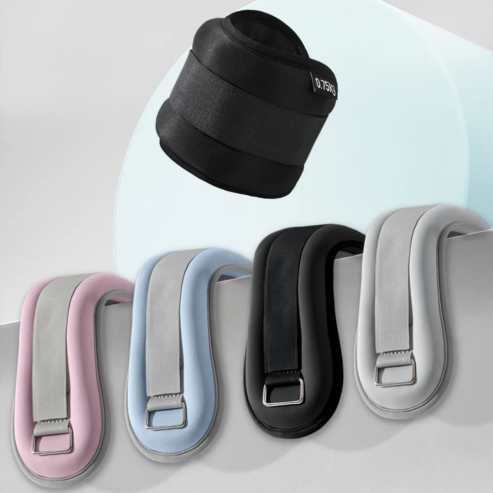 2pcs 0.25/0.5/0.75/1/2kg Wrist Ankle Sandbags Portable Fitness Training Weight Sandbag For Yoga Dancing Running Body Shaping