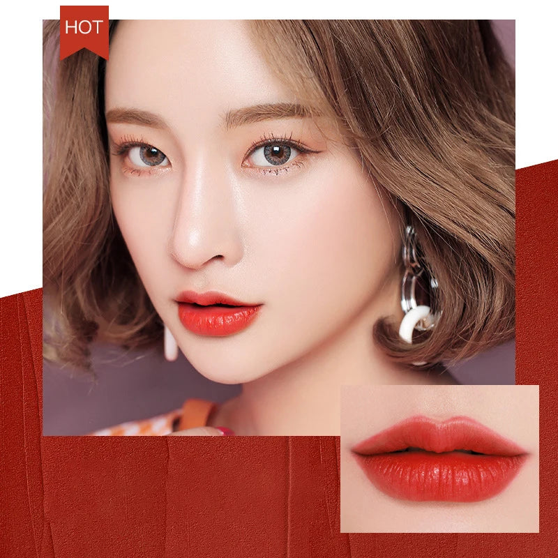 5 color Waterproof Non-stick Cup Round Tube Moisturizing easy to color Lip Gloss Lipstick Long-lasting Lip Lipstick Cosmetics