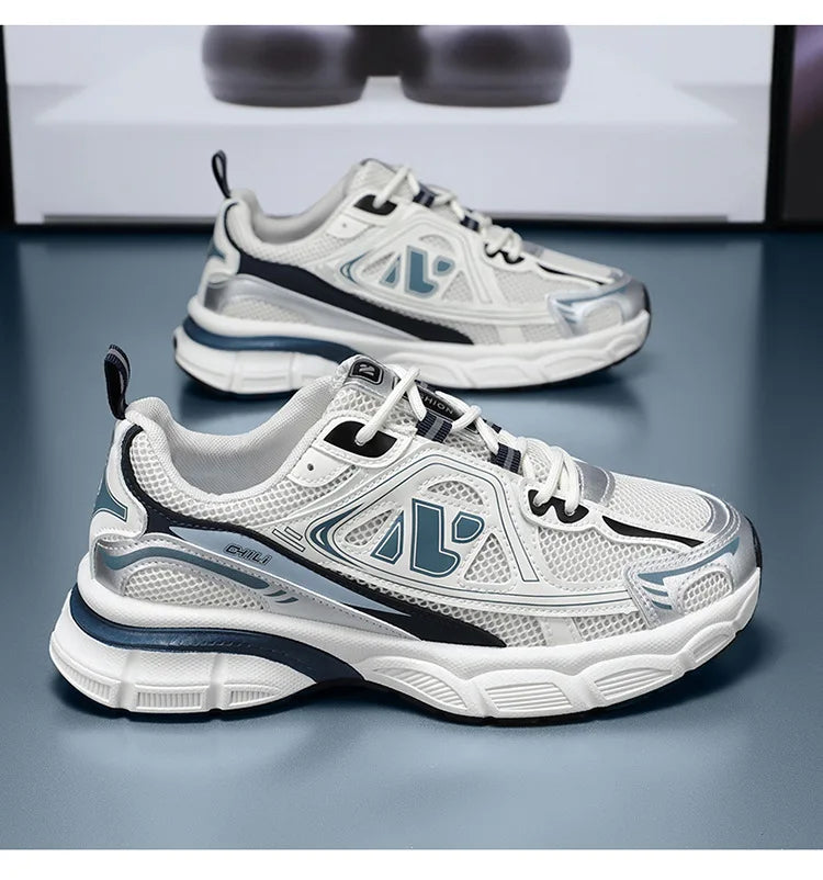 Shoes for Men Sneakers 2026 Fashion Breathable Sports Shoes Men Outdoor Running Shoes Lace Up Training Sneakers Tenis Masculino