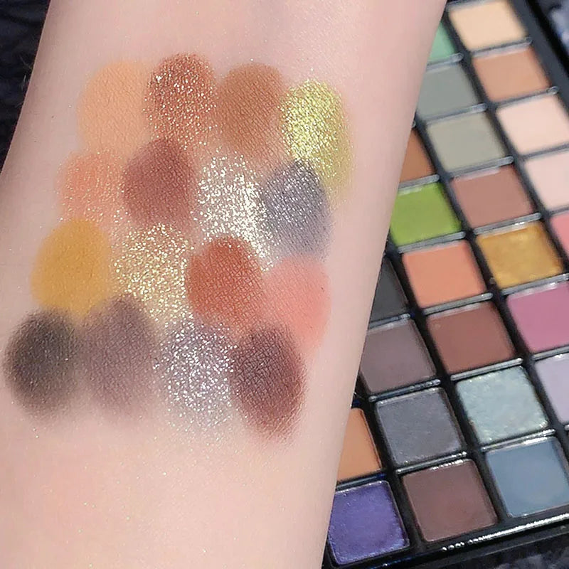 DIKALU 40 Color Eyeshadow Palette Utopia Queen Earth Pearl Matte Glossy Multi-Color Palette