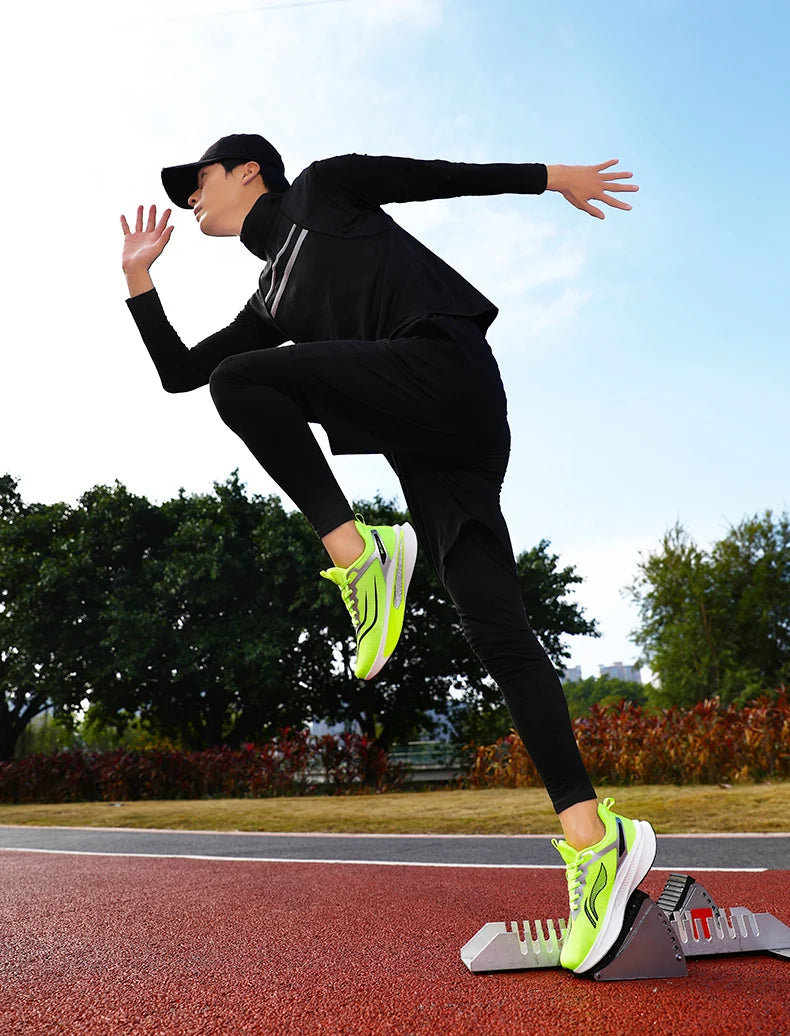 Sports Shoes for Men Air Cushion Jogging Shoes Running Shoes Carbon Board Marathon Breathable Lightweight Women Nonskid Sneakers