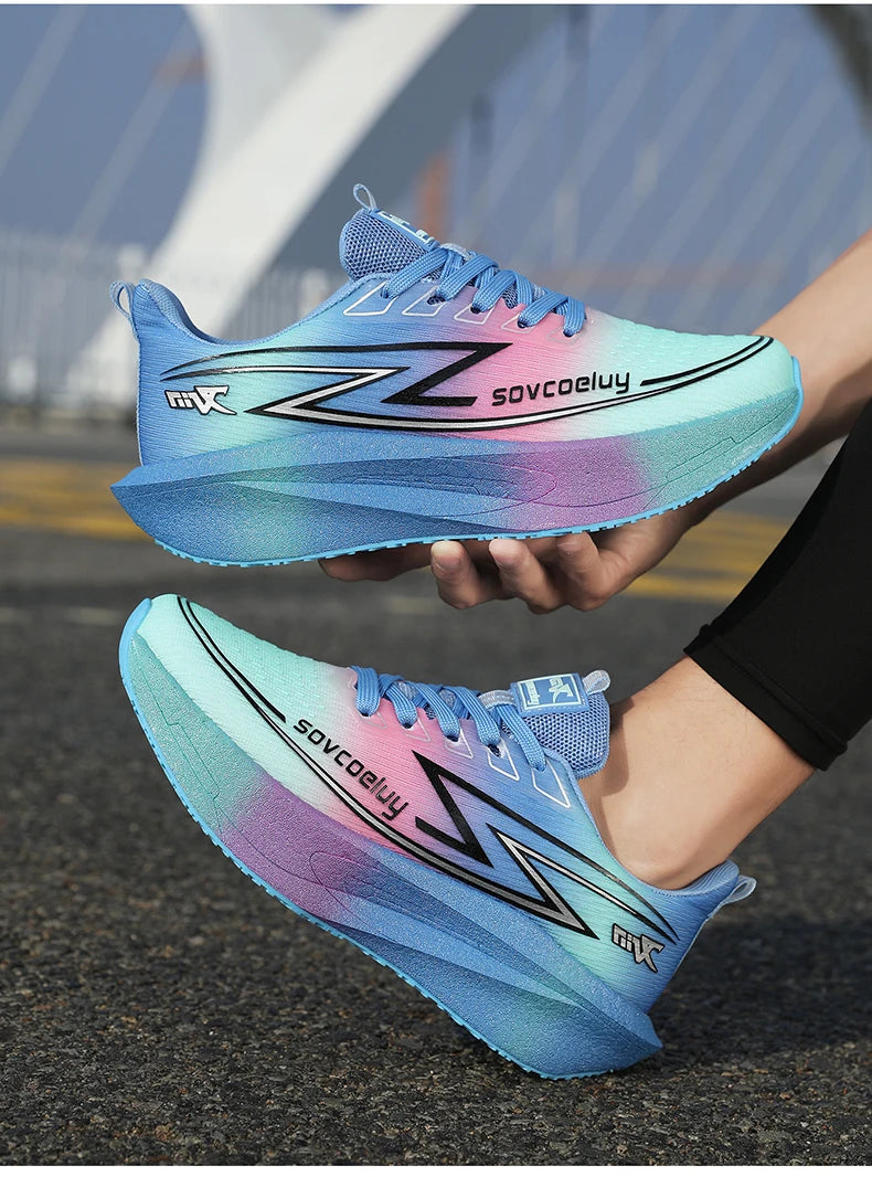 Running Shoes Men's Sneakers Trend Walking Speciality Carbon Board Marathon Sports Male Athletic Nonskid Lightweight For Women
