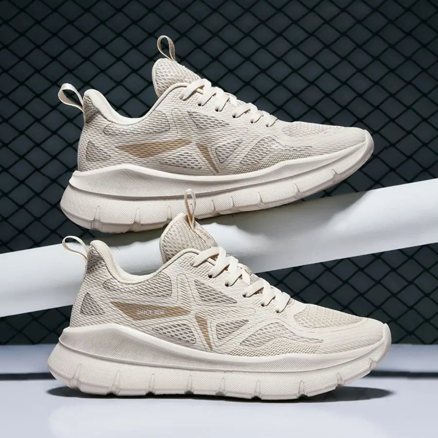 Men's Low-Top Sports Shoes Breathable Lightweight Comfortable Wear-Resistant Thick Bottom Versatile Fashionable Heightening Shoe