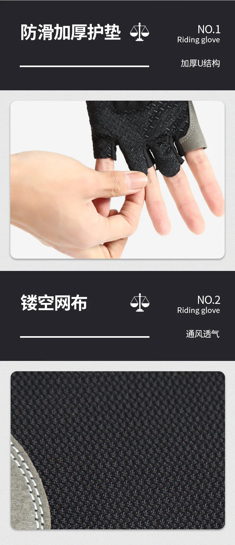 Non-slip Anti Half Finger Gloves Motorcycle Gloves elastic Shock Fitness Cycling Breathable Men Women Half Finger Gloves Bicycle