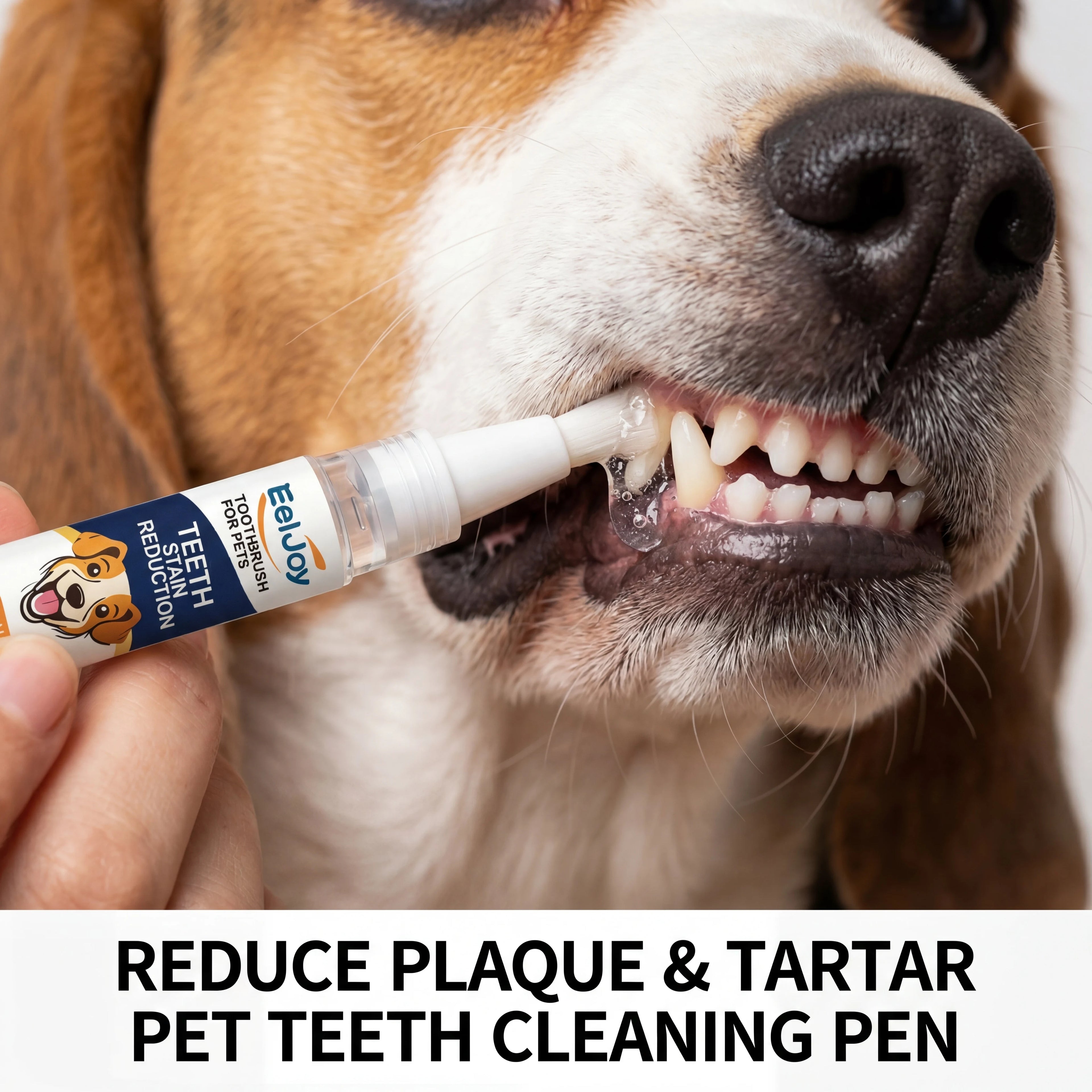 2pcs Pet Teeth Cleaning Pen for Dogs Cats Plaque Remover Fresh Breath Dental Care Kit Oral Hygiene Portable Brush Easy to Use