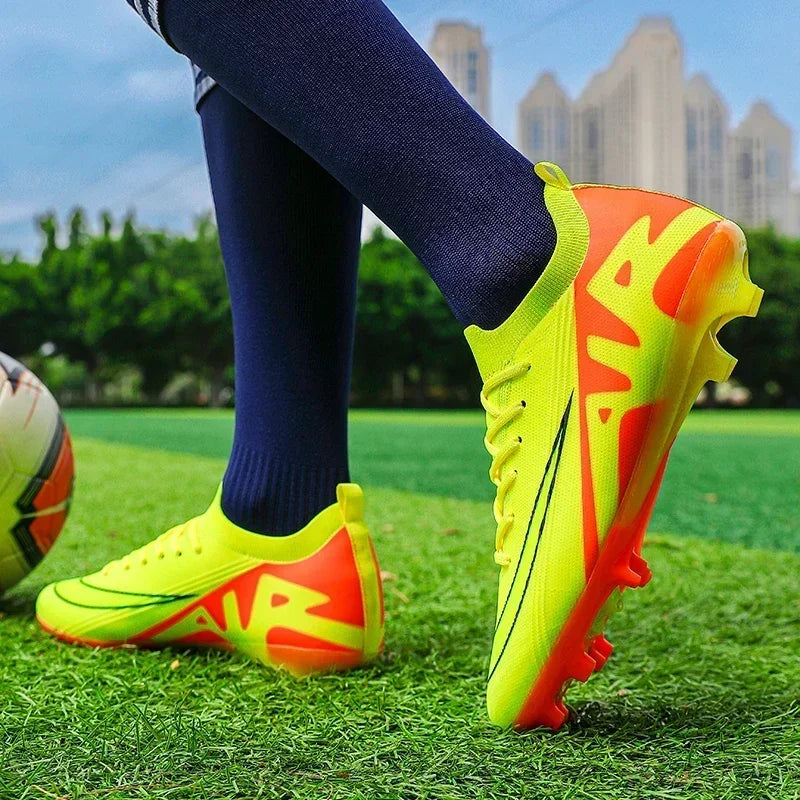 Men Football Boots Training Sport Soccer Shoes Non-Slip Ultralight Grass Unisex Outdoor Sports Shoes Breathable Drop Shipping