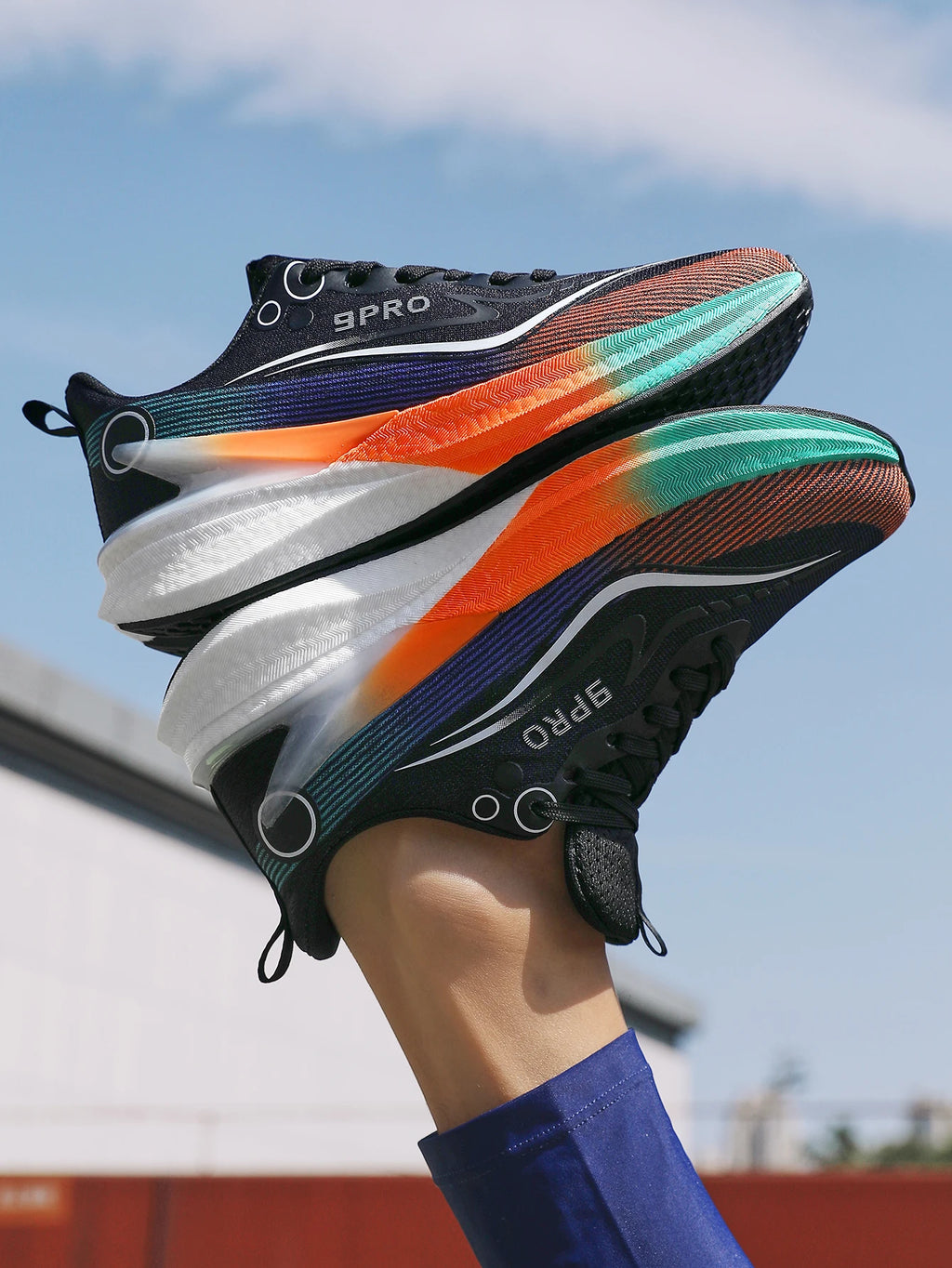 Sports Men Running Shoes Carbon Board Speciality Marathon Breathable Lightweight Women's Comfortable Nonskid Casual Sneakers New