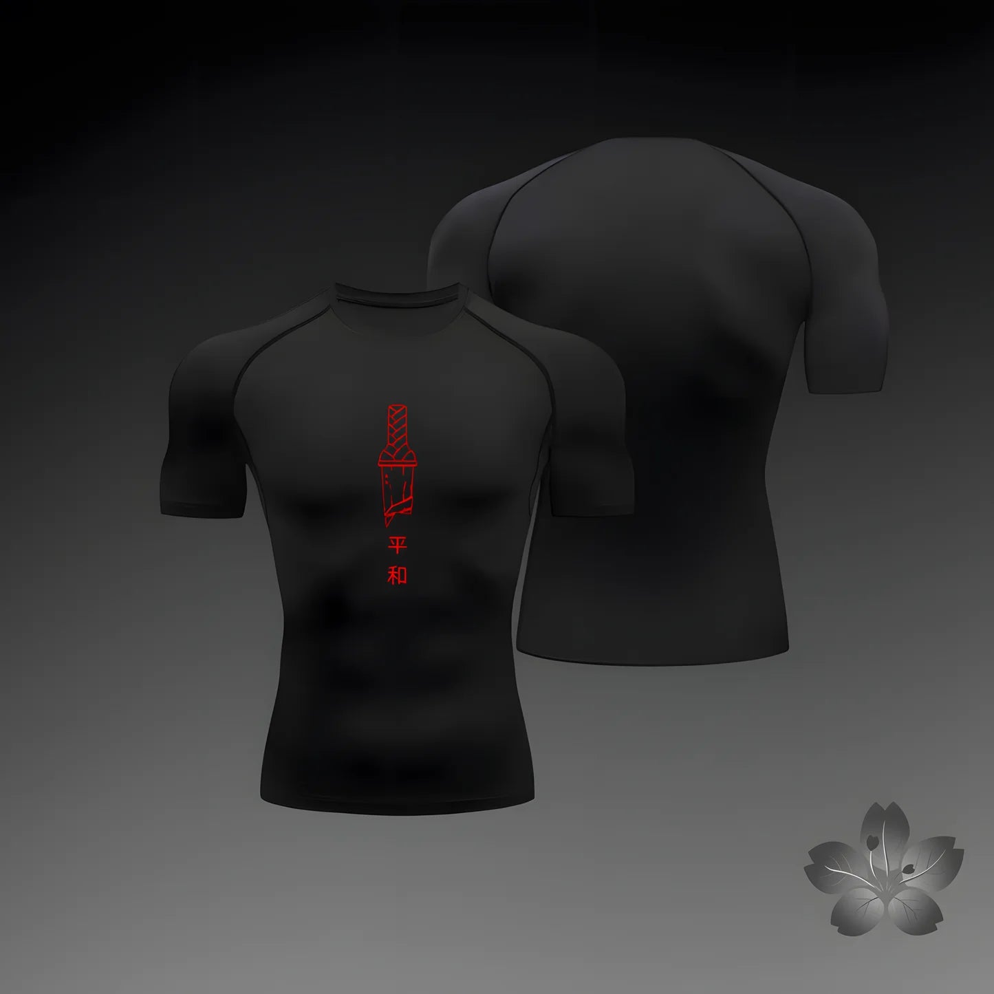 Men's compression shirt, fitness exercise, running, tight fitting gym T-shirt, sports and fitness top T-shirt, summer