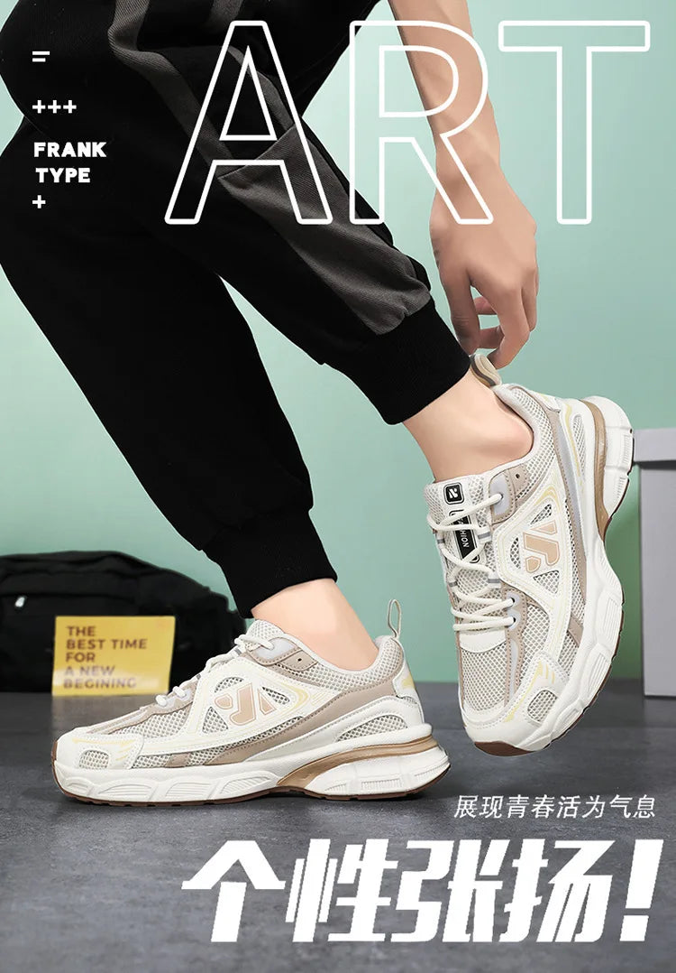 Shoes for Men Sneakers 2026 Fashion Breathable Sports Shoes Men Outdoor Running Shoes Lace Up Training Sneakers Tenis Masculino
