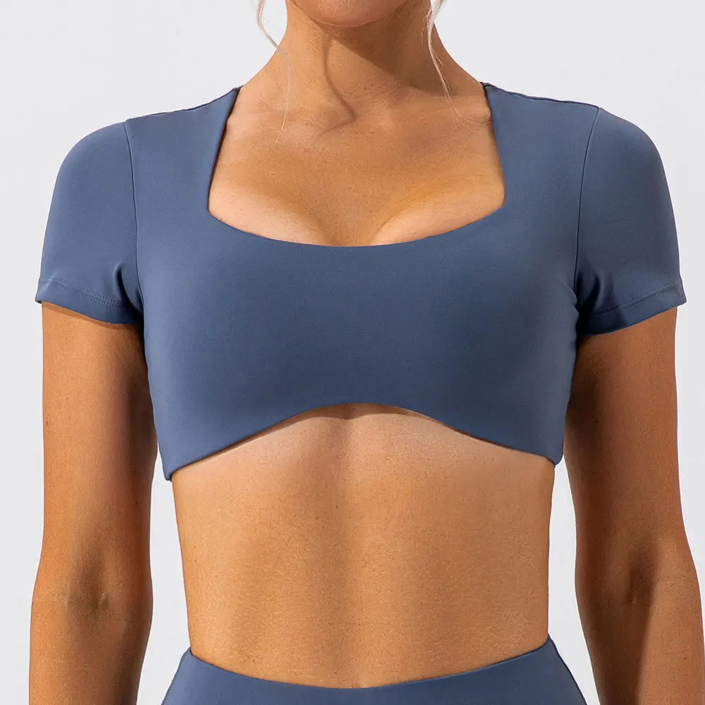 No more bras Nylon Spandex High Stretch Skin Friendly Breathable Tight Sports Undershirt Running Fitness Sports Tank Tops For Wo